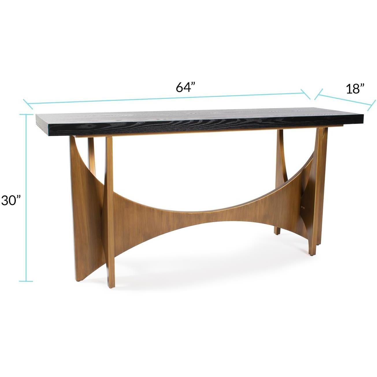 Burton 64 inch Brown Console Table